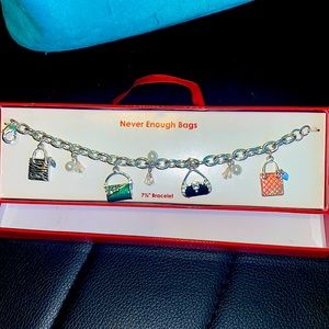 Super cute “Never Enough Bags” 7 1/2” Bracelet